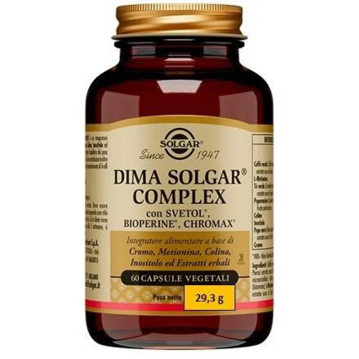 Solgar Dima Complex Integratore per l' Equilibrio del Peso Corporeo 60 Capsule