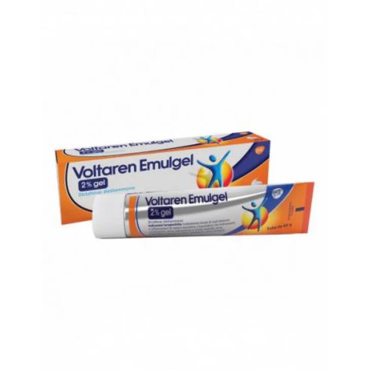 Voltaren Emulgel 2% Gel Antinfiammatorio per Dolori Muscolari 60 g additivo antibloccaggio