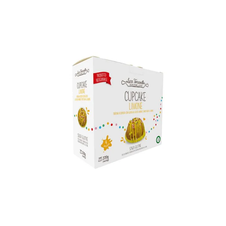 Dolceria Tomasello Cupcake Gusto Limone Senza Glutine 220 g