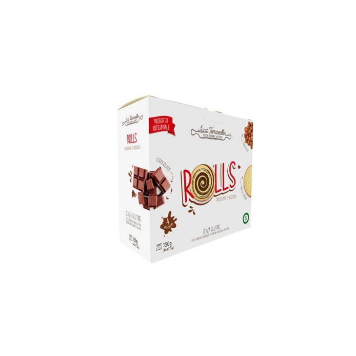 Dolceria Tomasello Rolls Merendina Cioccolato Nocciola Senza Glutine 150 g