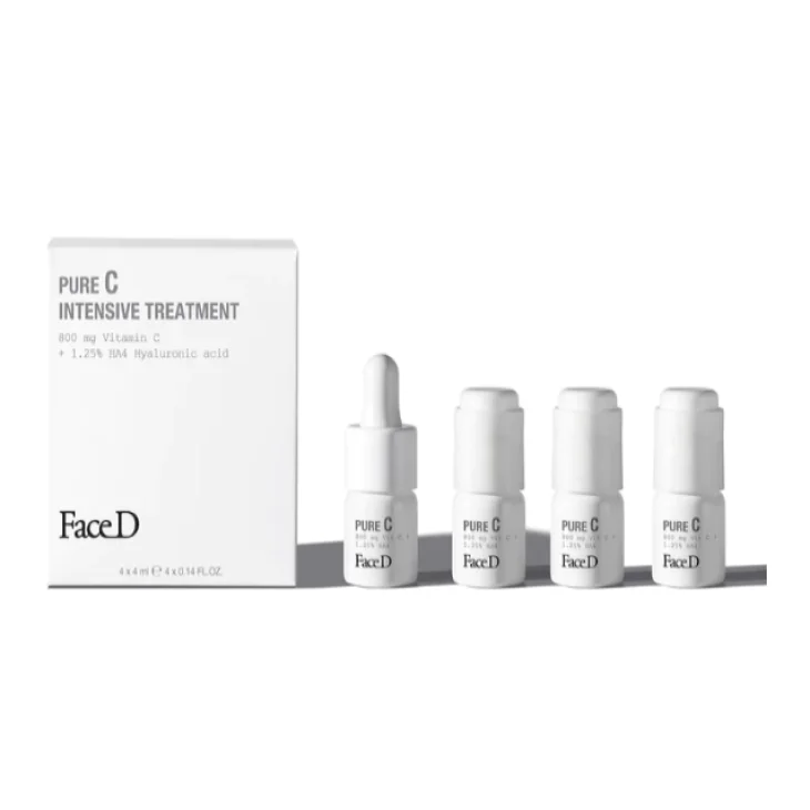 Face D C 16% Vitamina C Pura in Acido Ialuronico Trattamento Intensivo Antietà 4 flaconcini da 4 ml