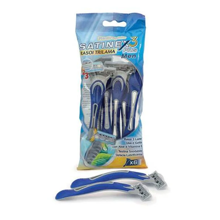 Satinex 3 Plus Rasoi Trilama 6 pezzi