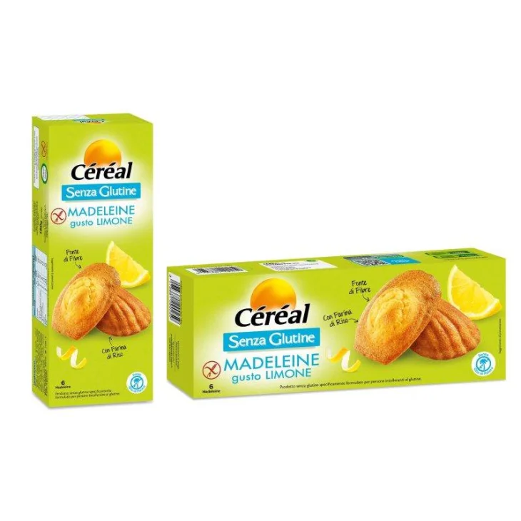 Cereal senza Glutine Madeleine al Limone 6x30 g