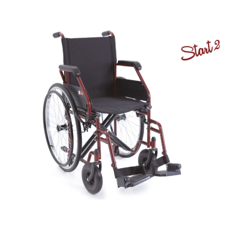 Moretti Ardea One Start 2 Carrozzina Pieghevole 50 cm Rossa