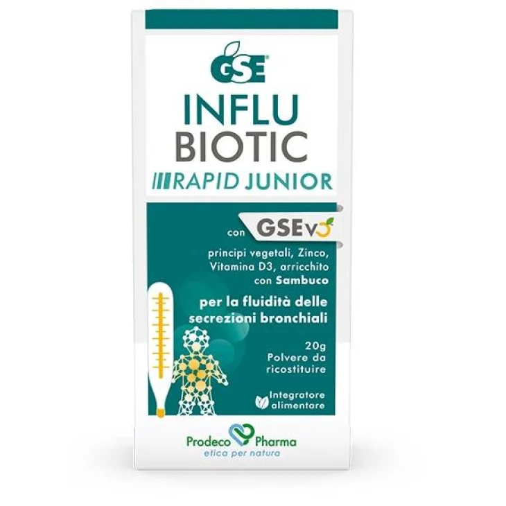 Prodeco Pharma Gse Influbiotic Rapid Junior Integratore per l'Influenza dei Bambini 20 g