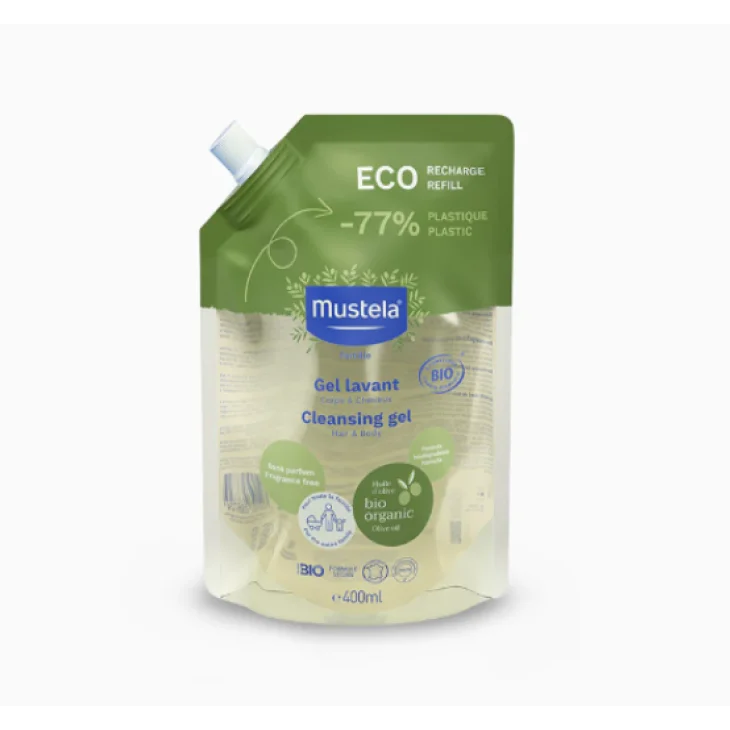 Mustela Eco-Ricarica per Gel Detergente Bio 400 ml