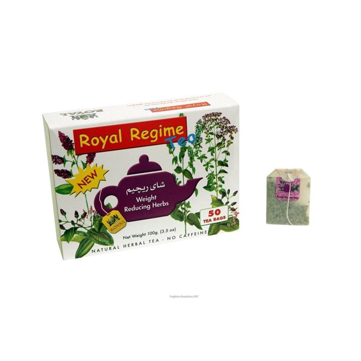 Flora Royal Regime Tea Tisana Naturale per il Drenaggio dei Liquidi 50 bustine