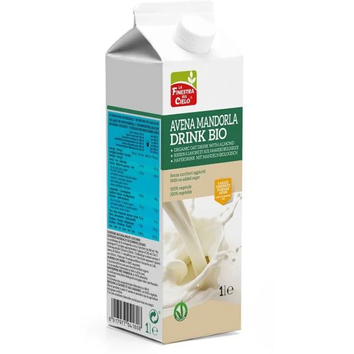 La Finestra sul Cielo Bevanda Avena con Mandorla Bio 1 litro