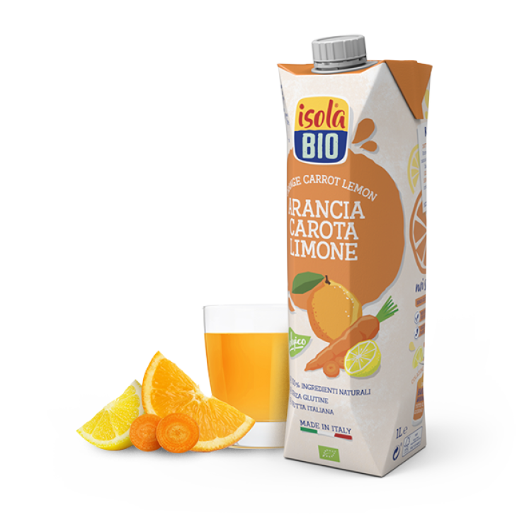 Isola Bio Bevanda Arancia Carote Limone Succo di Frutta Senza Glutine 1l