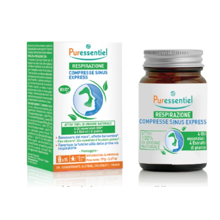 Puressentiel Compresse Sinus Express 15 compresse