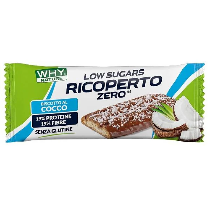 Whynature Ricoperto Zero Cocco Biscotto Proteico 25 g