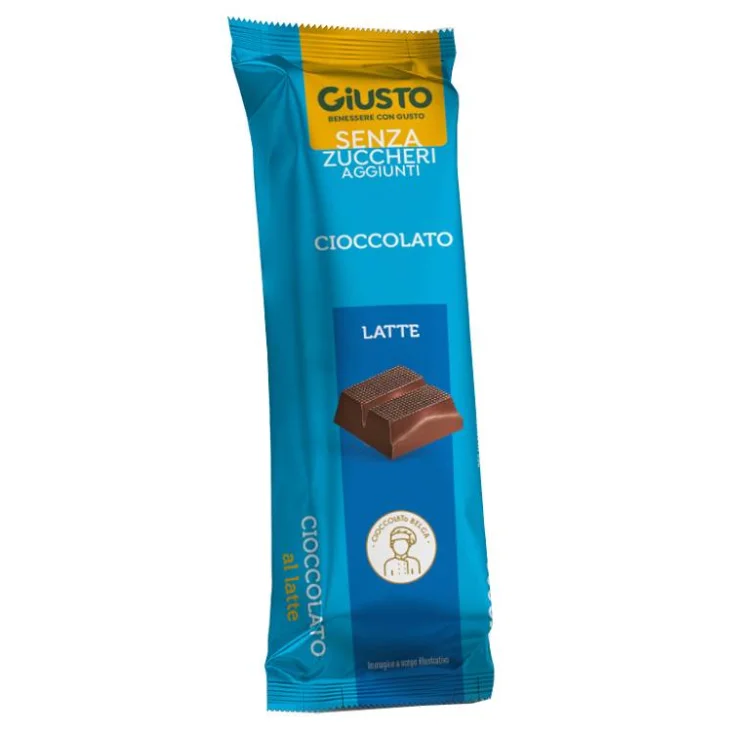 Giusto senza Zucchero Barretta Cioccolato al Latte 42 g