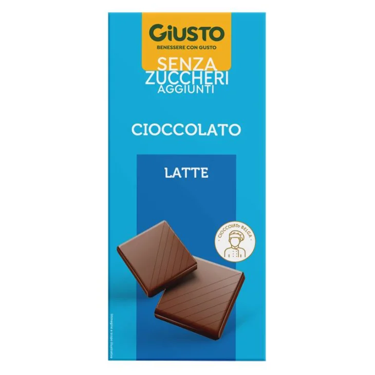 Giusto senza Zucchero Tavoletta Cioccolato al Latte 85 g