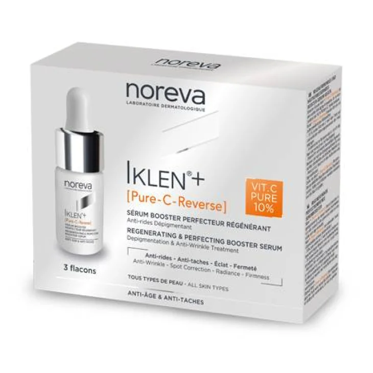 Noreva Iklen + Pure C Reverse Siero Viso Anti-Rughe 3 X 8 ml