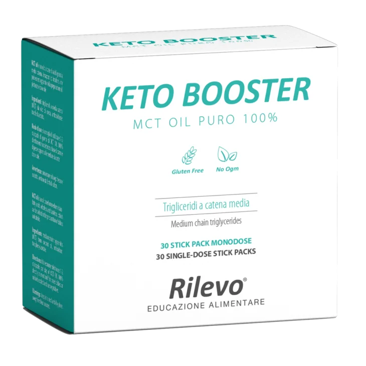 Rilevo Keto Booster MCT Oil Puro 100% 30 stick daIndicazioni 5 ml