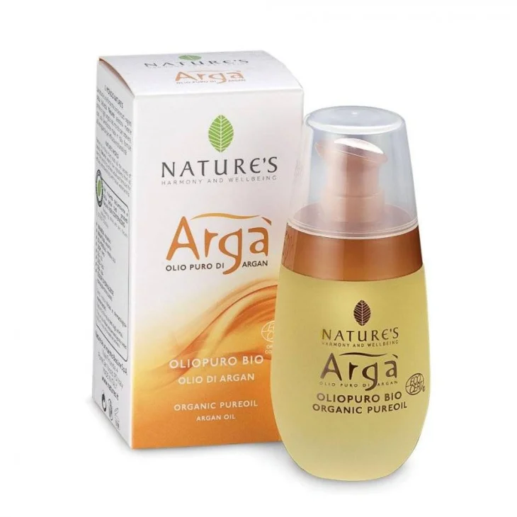 Nature's Argà Olio di Argan Puro BIO per viso corpo e capelli 50 ml