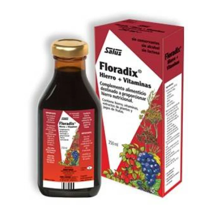 Salus Floradix Integratore Ferro e Vitamine per la stanchezza 500 ml