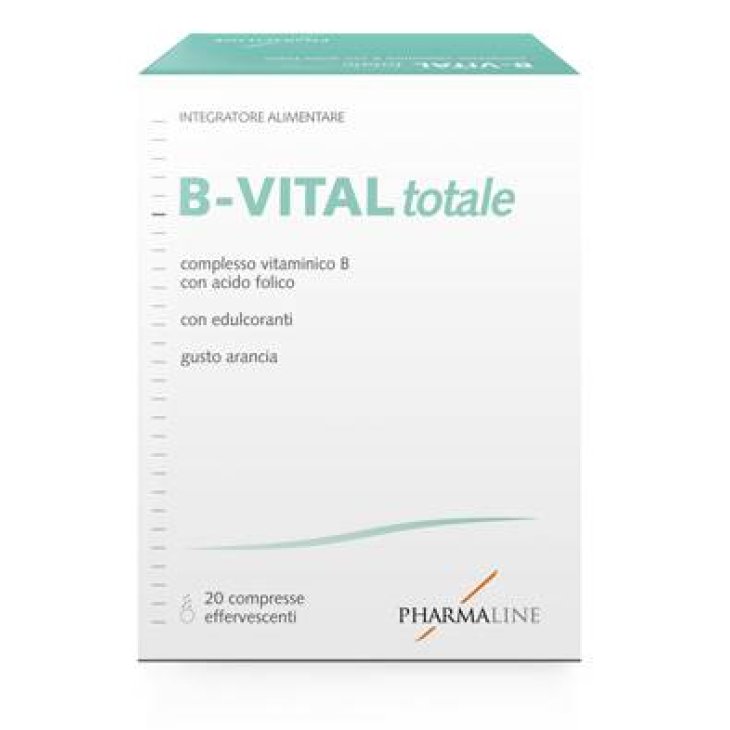 PharmaLine B-Vital Totale Integratore di Vitamina B 20 compresse effervescenti