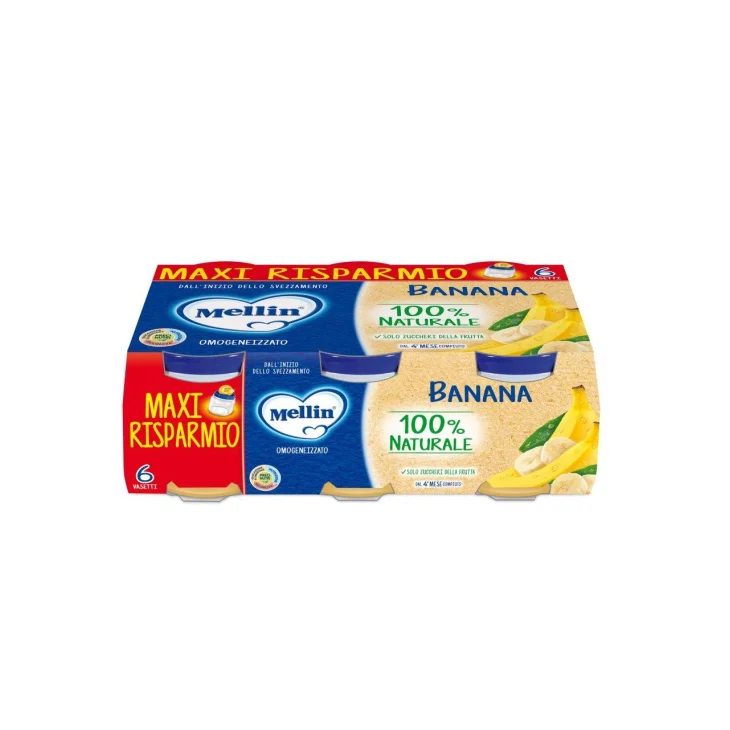 Mellin Omogeneizzato Banana 6 x 100 g