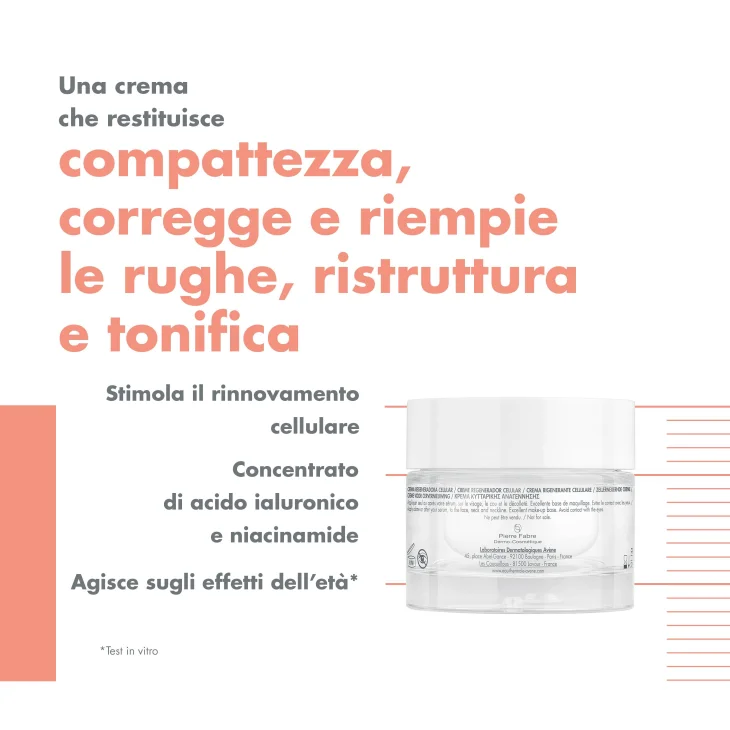 Avène Eau Thermale Hyaluron Activ B3 Crema Rigenerante Cellulare Antirughe Ricarica 50 ml