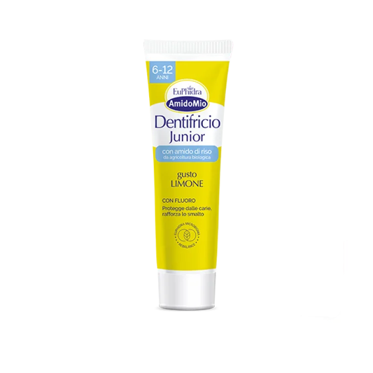 Euphidra AmidoMio Dentifricio Junior per Bambini 6-12 anni Gusto Limone 50 ml