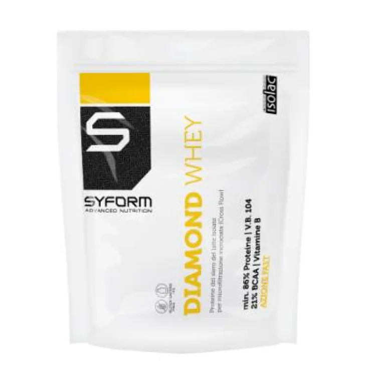 Syform Diamond Whey Integratore di Proteine Gusto Banana-Vaniglia 500 g