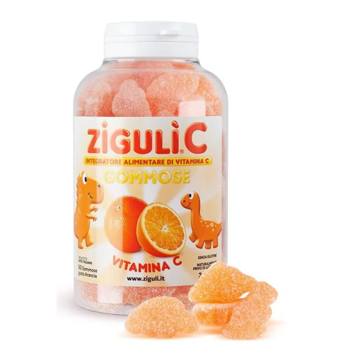 Zigulì C Integratore di Vitamina C Arancia 60 gommose