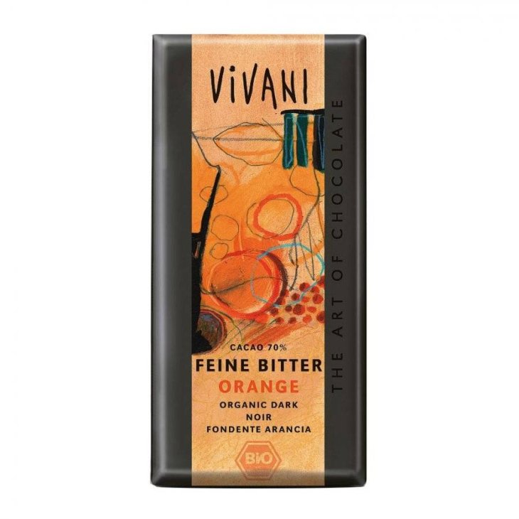 Baule Volante Ciocolato Fondente e Arancio Biologico 100 g