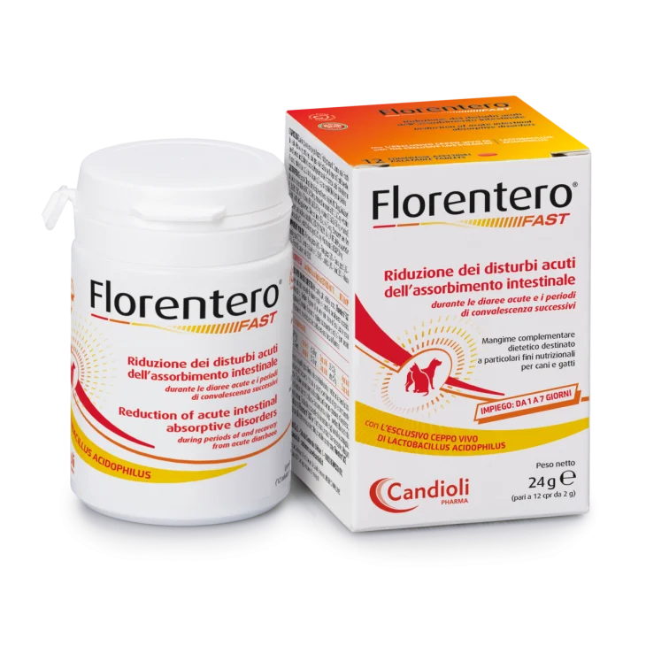 Candioli Florentero Fast Mangime Complementare per Cani e Gatti 12 compresse