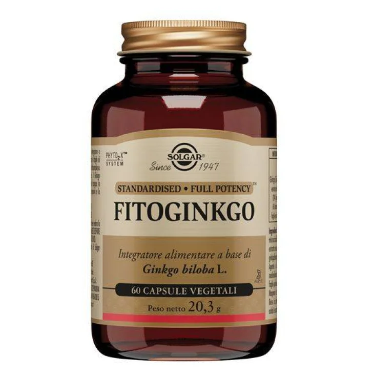 Solgar Fitoginkgo Integratore Antiossidante 60 capsule vegetali