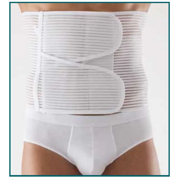 Cizeta Orto Flexa Fascia Postoperatoria Traspirante Doppia Chiusura Colore Bianco Taglia 3