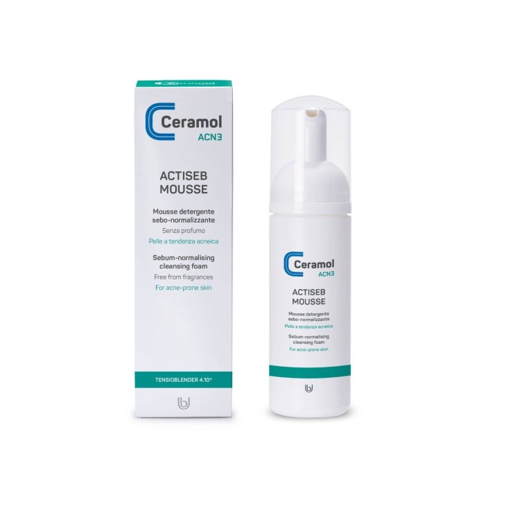 Ceramol Actiseb Mousse Detergente per Pelle a Tendenza Acneica 150 ml