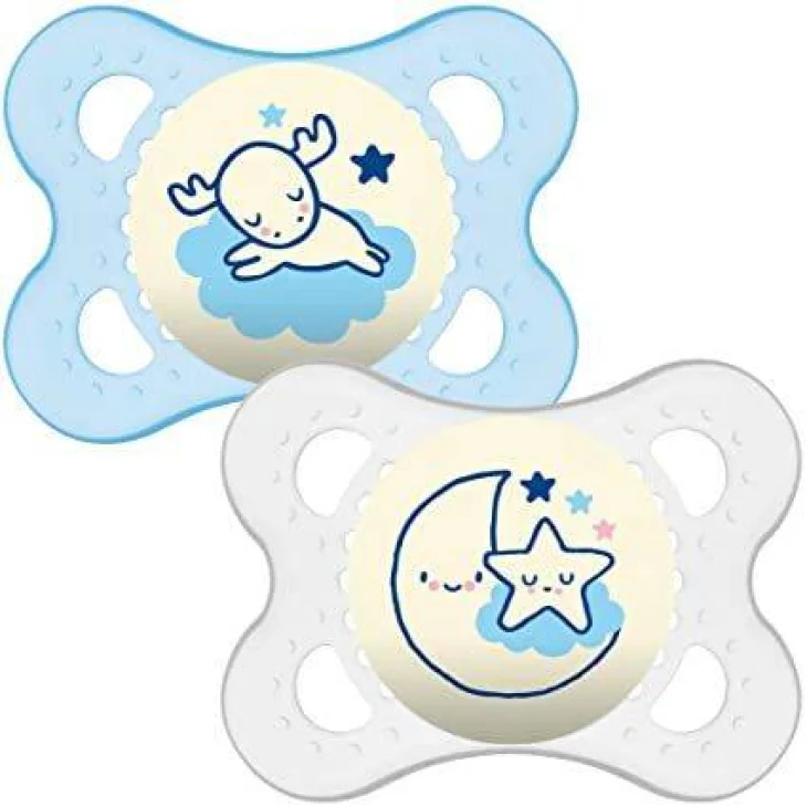 Mam Perfect 0+m Night Succhietto in Silicone 2 pezzi