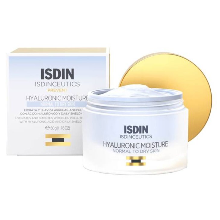 Isdin Isdinceutics Hyaluronic Moisture Normal To Dry Crema Viso Idratante per Pelle da Normale a Secca 50 ml