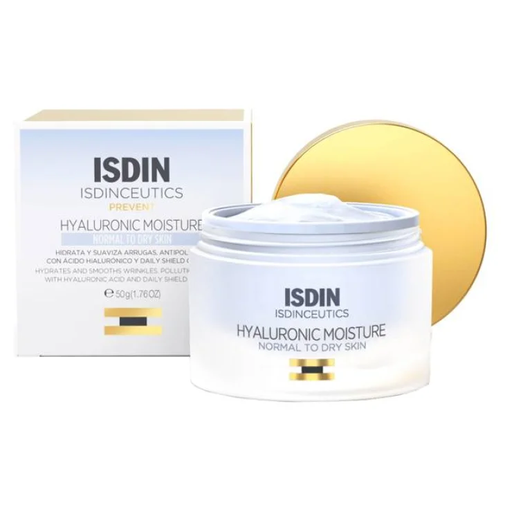 Isdin Isdinceutics Hyaluronic Moisture Normal To Dry Crema Viso Idratante per Pelle da Normale a Secca 50 ml