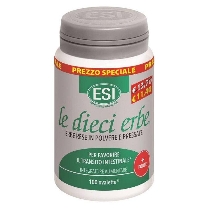 ESI Le Dieci Erbe Più Forte Integratore per l'Intestino 100 tavolette Taglio Prezzo