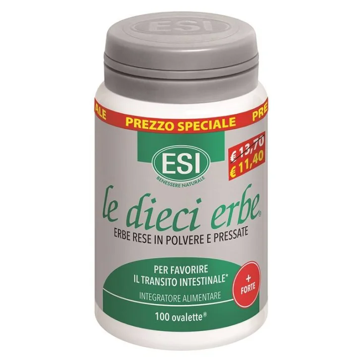 ESI Le Dieci Erbe Più Forte Integratore per l'Intestino 100 tavolette Taglio Prezzo