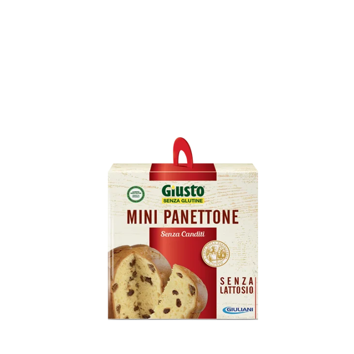 Giusto Mini Panettone Classico Senza Glutine e Lattosio 100 g