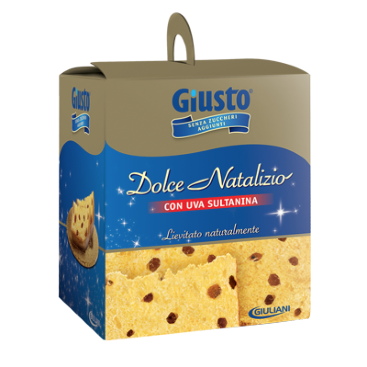 Giusto Dolce Natalizio Panettone Senza Zuccheri con Uva Sultanina 600 g
