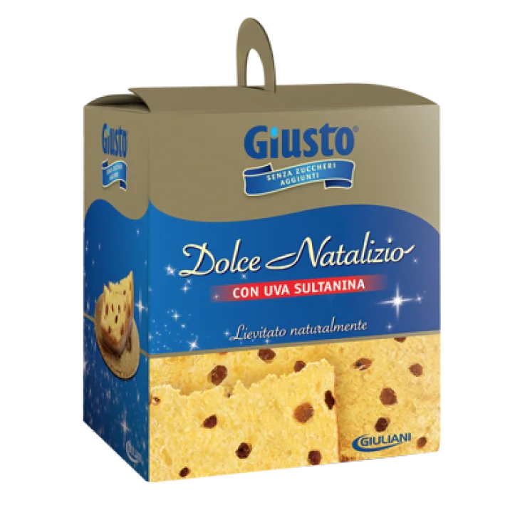 Giusto Dolce Natalizio Panettone Senza Zuccheri con Uva Sultanina 600 g