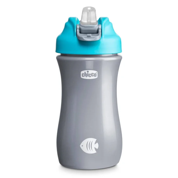 Chicco Pop Up Cup 2Y+ Tazza Colore Azzurro per Bambini dai 2 Anni 1 pezzo