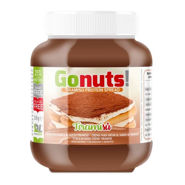 Daily Life Gonuts Tiramisù Crema Spalmabile al Tiramisù Senza Zuccheri 50 g