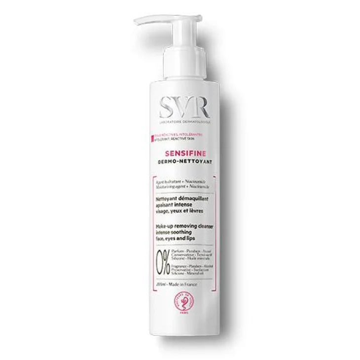 SVR Sensifine Dermo Nettoyant Latte detergente per viso e pelle intollerante 200 ml