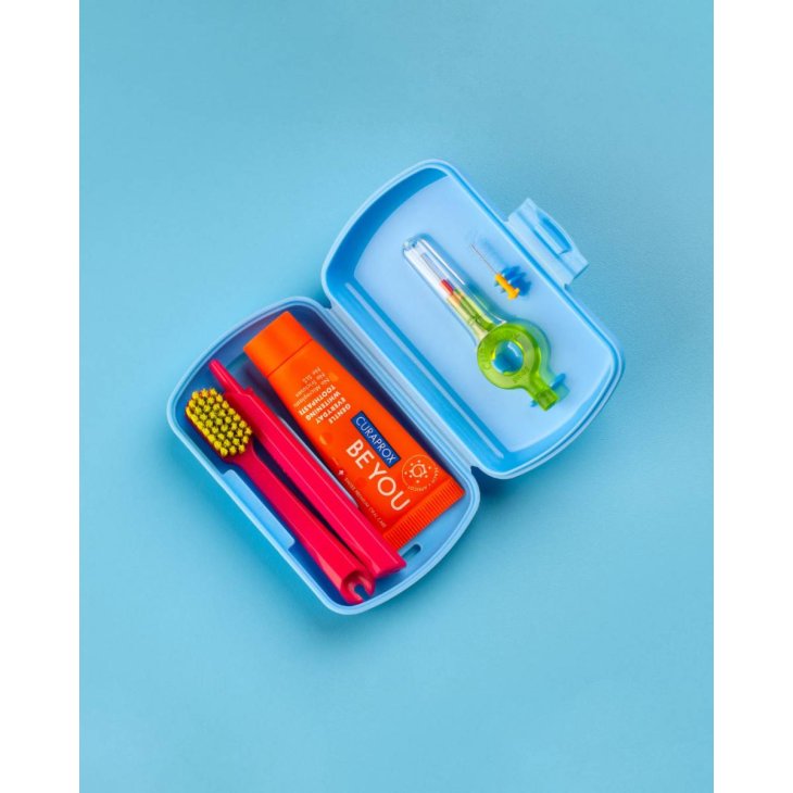 Curaprox Be You Travel Set Blue  per Igiene Orale 1 Pezzo