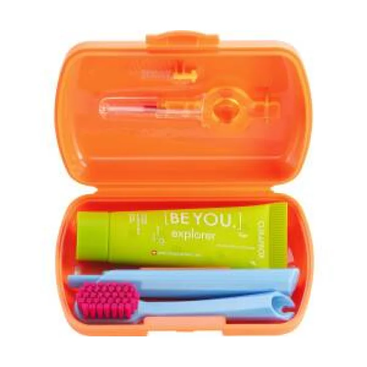 Curaprox Be You Travel Set Arancione per Igiene Orale 1 Pezzo
