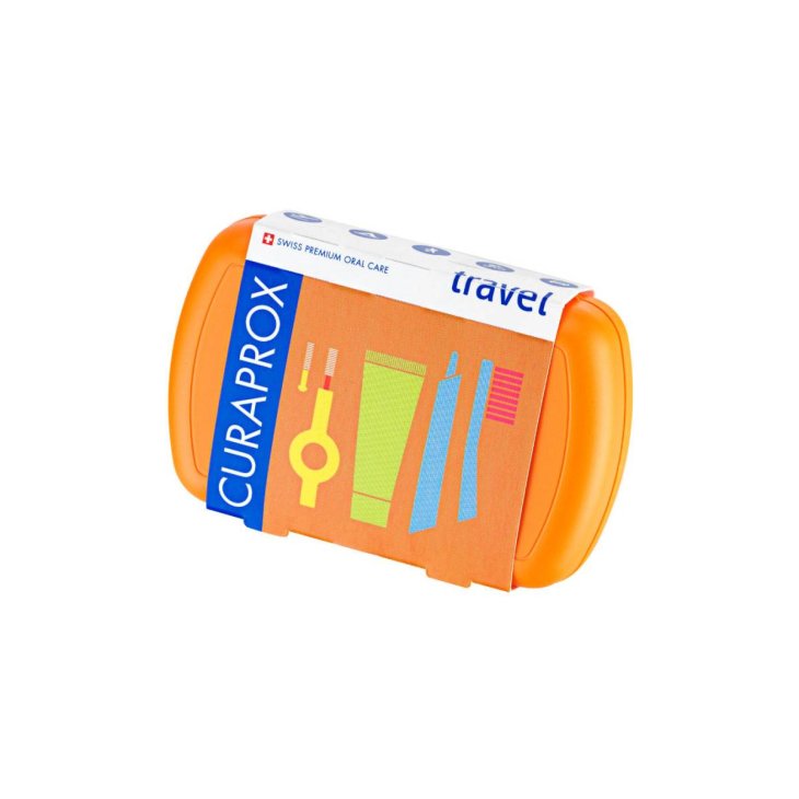 Curaprox Be You Travel Set Arancione per Igiene Orale 1 Pezzo
