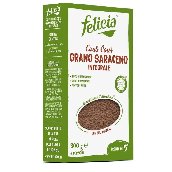 Felicia Cous Cous Grano Saraceno Integrale Senza Glutine 300 g