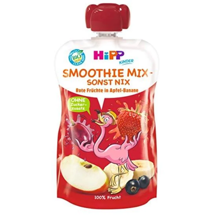 Hipp Bio Kids Smoothie 100% Frutta Da Bere Mela Frutti Rossi Banana 120 ml