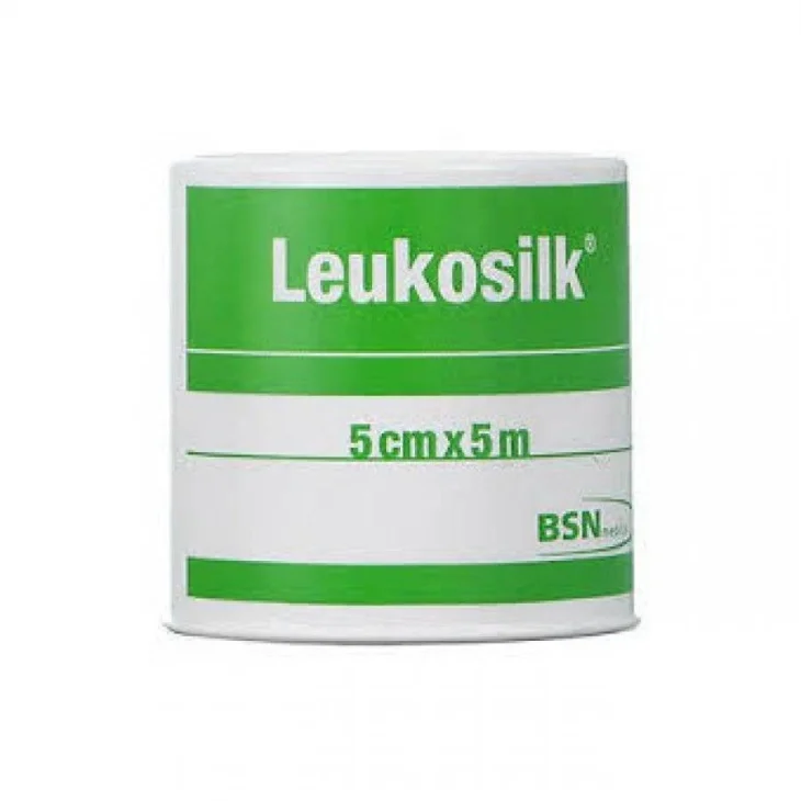 BSN Medical Leukosilk Cerotto per Pelli Sensibili Misura 5 cm x 5 m