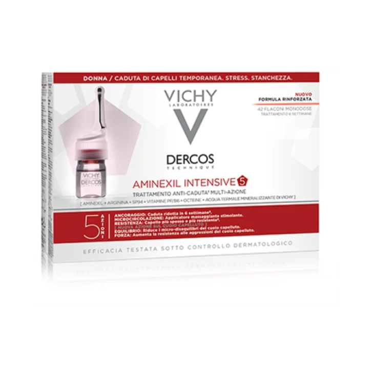 Vichy Dercos Aminexil Clinical 5 Donna Trattamento Anticaduta 42 fiale